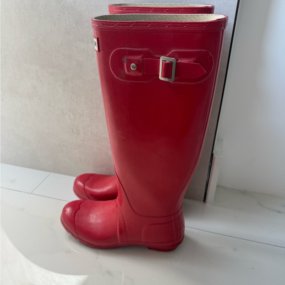 HUNTER red rain boots - Picture 2 of 6